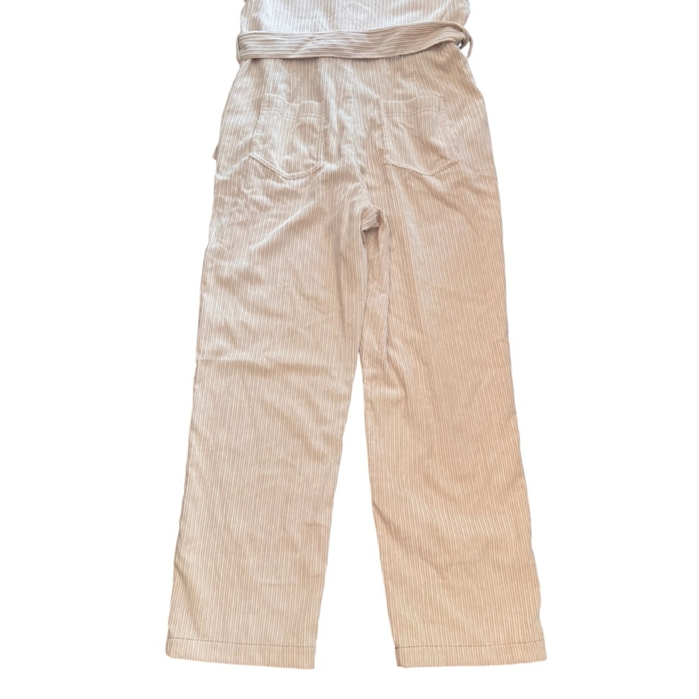 Le Lis Cream Belted Corduroy Jumpsuit, New With Tags, Size Large, Fall Outfit - Picture 10 of 11